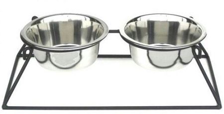 Pyramid Elevated Double Dog Feeder
